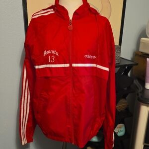 Vintage Adidas Jaunita 13 Red Track Jacket Size Medium 90's